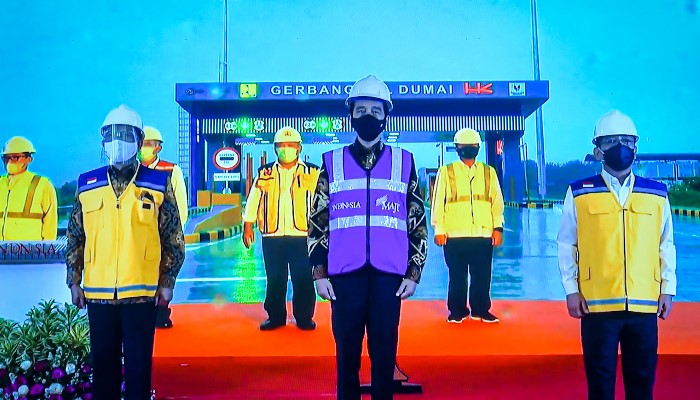 Jokowiresmikanjalantolpekanbaru Dumaisecaravirtual
